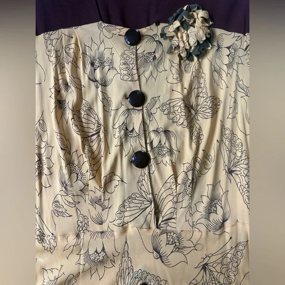 Amazing Vintage 1940s Peplum Bombshell Dress VOLUP Sexy 1 OF A KIND - Picture 10 of 11